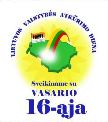 Sveikiname su Vasario 16-ąja. Lietuvos valstybės atkūrimo diena !