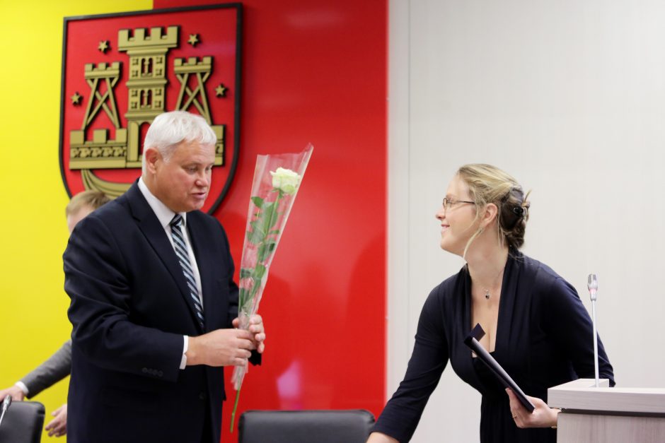Prisiekė nauja Klaipėdos tarybos narė